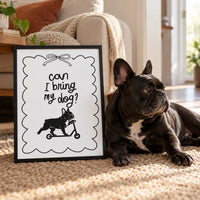Can I Bring My Dog Custom Portrait