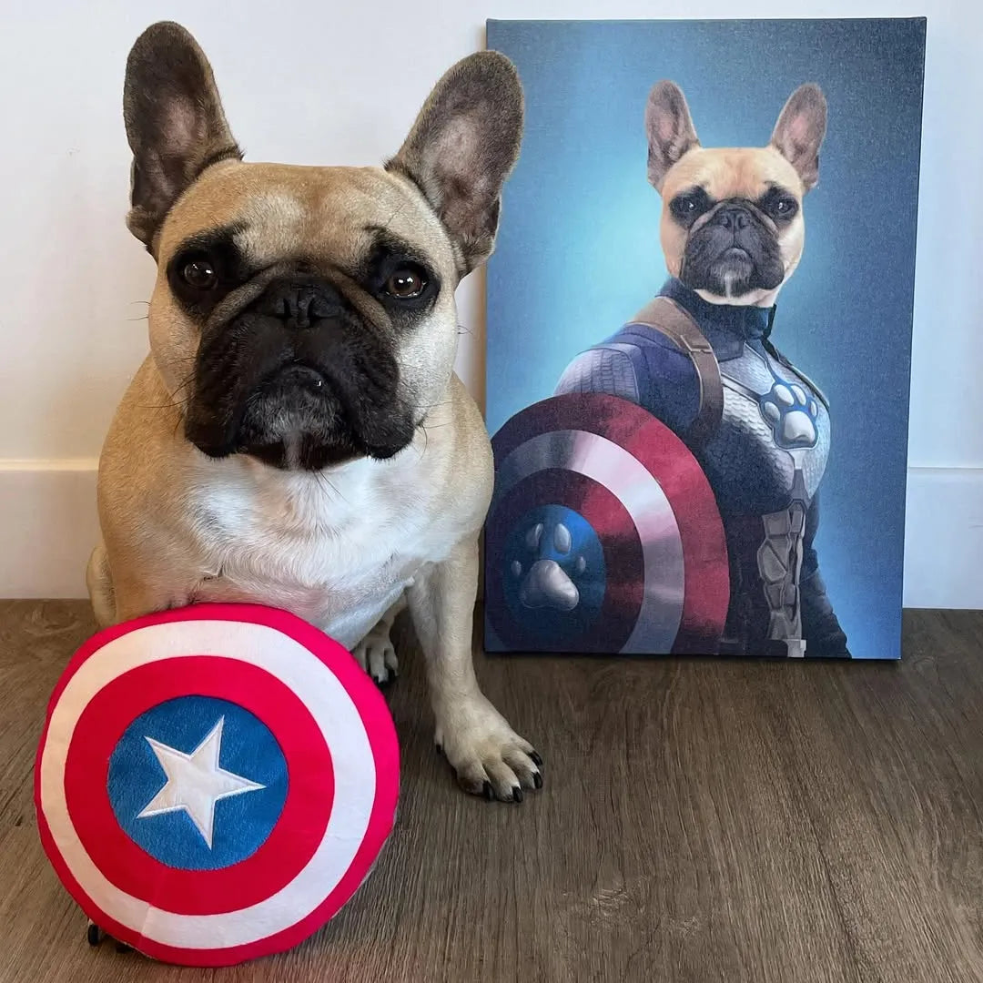 Captain Pawmerica - Custom Pet Canvas
