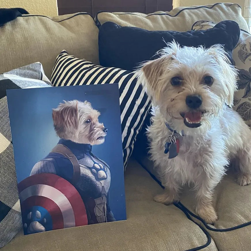 Captain Pawmerica - Custom Pet Poster
