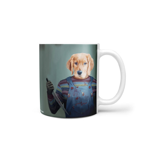 Crown and Paw - Mug Chucky Portrait - Custom Pet Mug 11oz