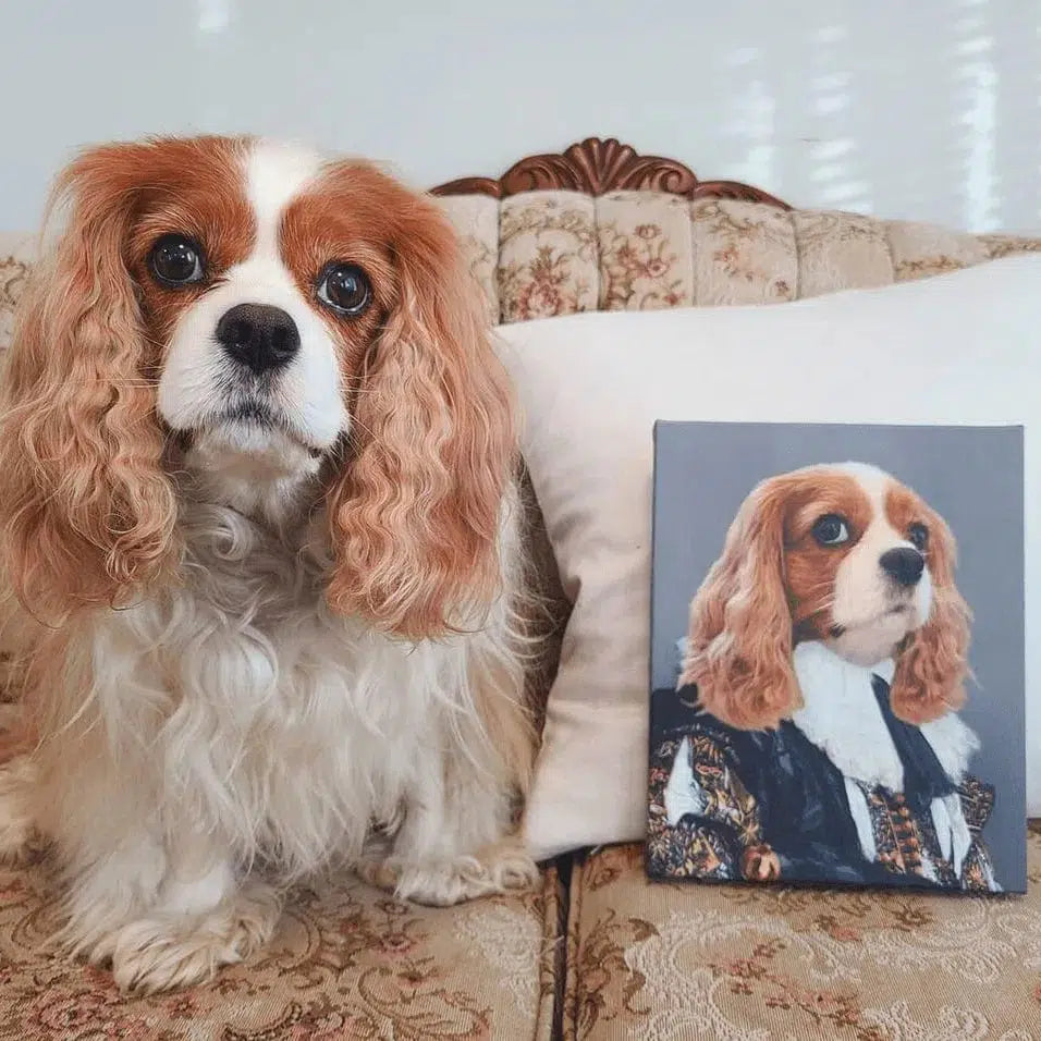 Crown and Paw - Canvas The Laughing Cavalier - Custom Pet Canvas