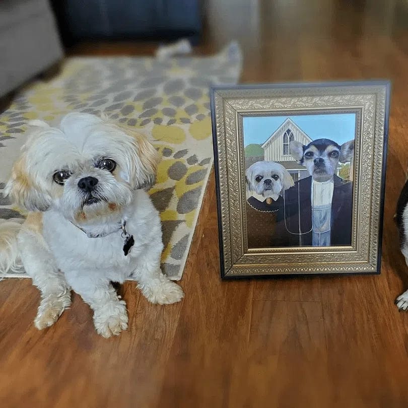 The American Gothic - Custom Pet Poster
