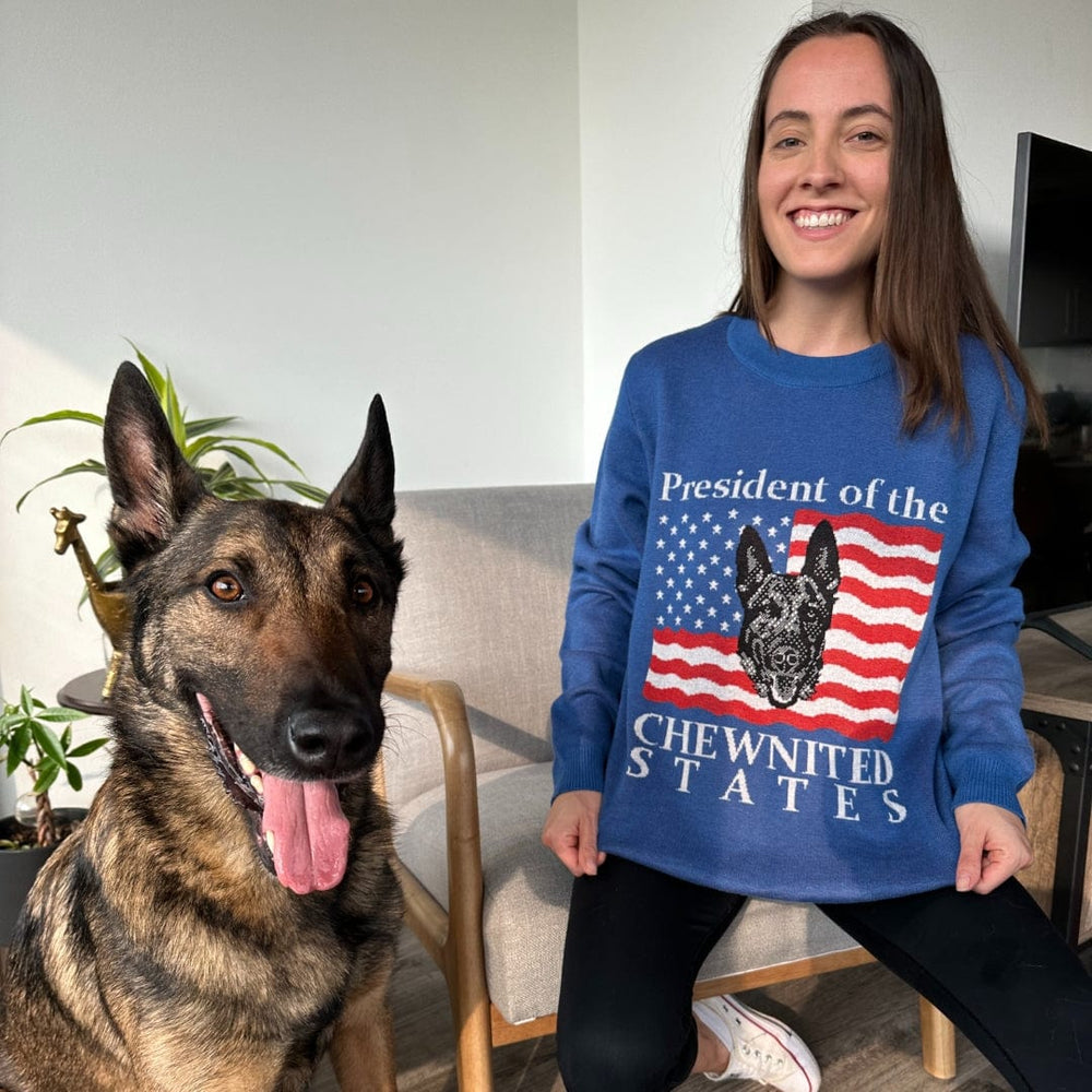 Crown and Paw - Knitwear Limited Edition! 4th of July Flag Knitted Sweater