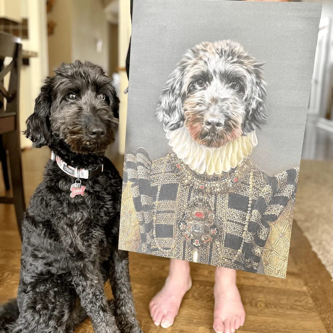 Crown and Paw - Canvas The Dame - Custom Pet Canvas