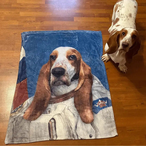 Crown and Paw - Blanket The Astronaut - Custom Pet Blanket