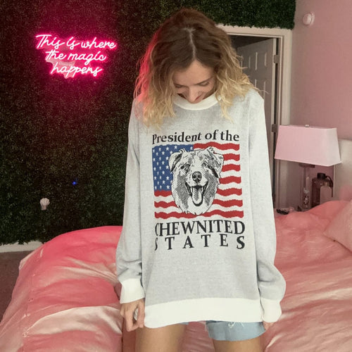 Crown and Paw - Knitwear Limited Edition! 4th of July Flag Knitted Sweater