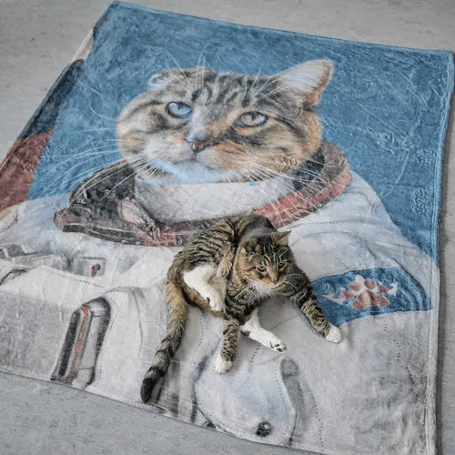 Crown and Paw - Blanket The Astronaut - Custom Pet Blanket