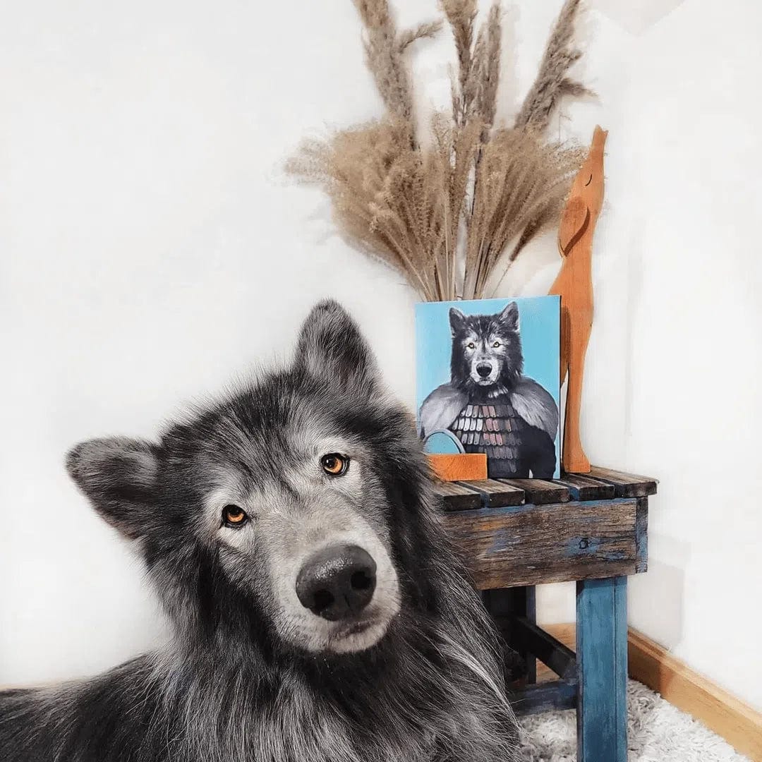 Crown and Paw - Canvas The Viking - Custom Pet Canvas