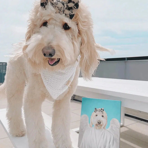 Crown and Paw - Canvas The Angel - Custom Pet Canvas