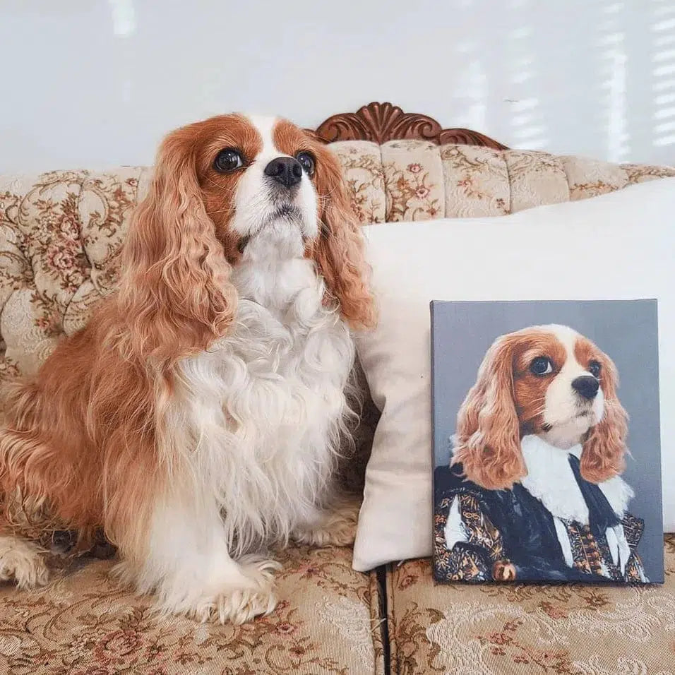 Crown and Paw - Canvas The Laughing Cavalier - Custom Pet Canvas