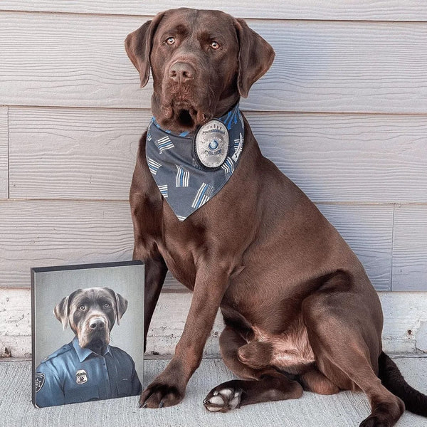 Police Officer (Male) - Custom Pet Canvas