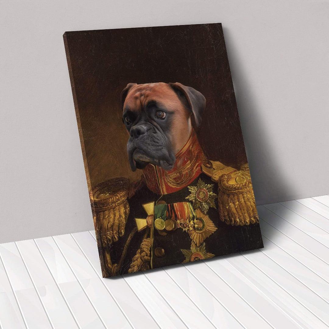 Crown and Paw - Canvas The Veteran - Custom Pet Canvas