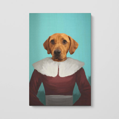 Crown and Paw - Canvas Mrs Claus - Custom Pet Canvas