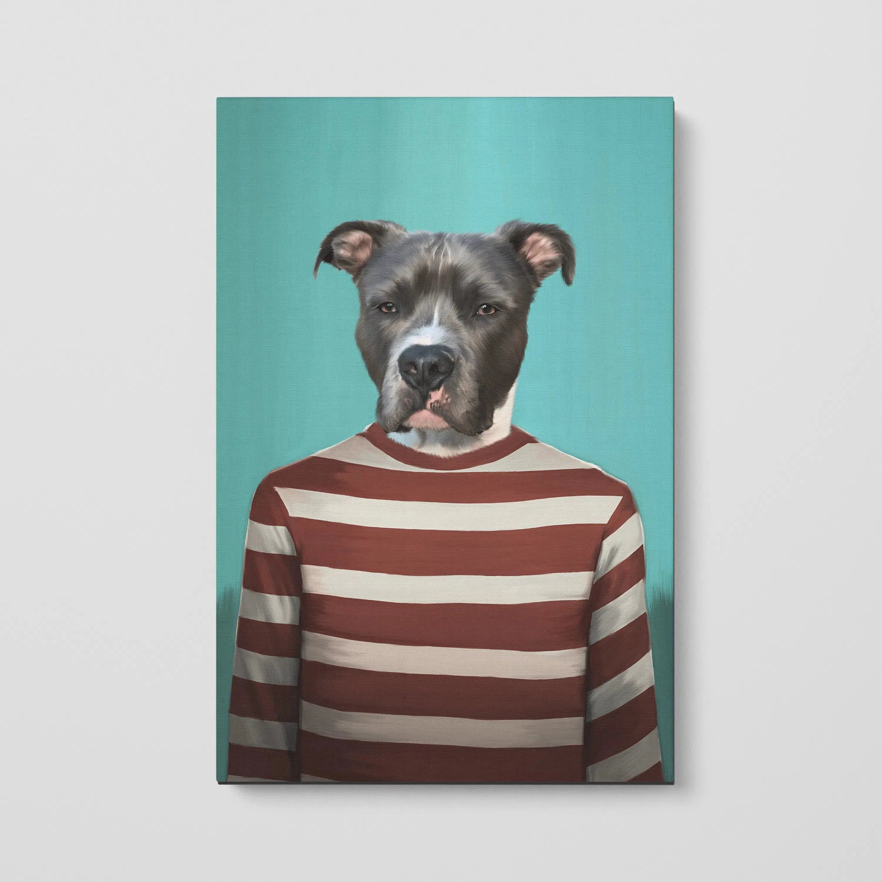 The Red Candy Cane - Custom Pet Canvas