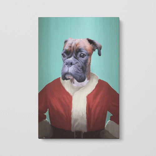Crown and Paw - Canvas The Santa Claus - Custom Pet Canvas