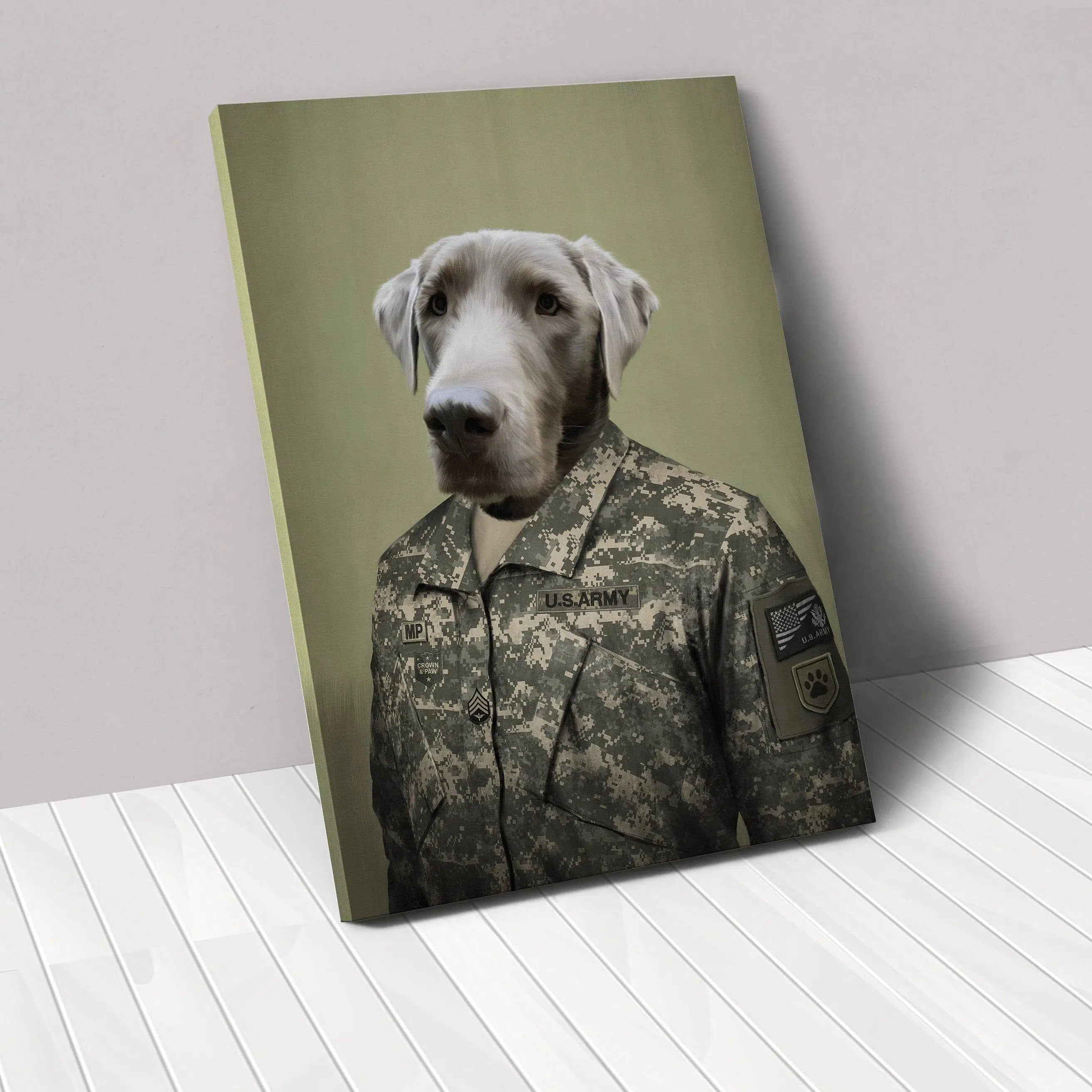 The Army Man - Custom Pet Canvas