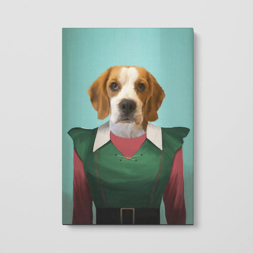 Crown and Paw - Canvas The Female Elf - Custom Pet Canvas