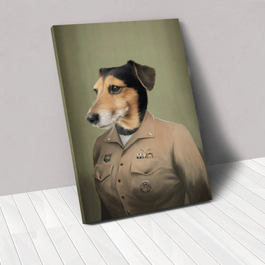 The Female Naval Officer - Custom Pet Canvas