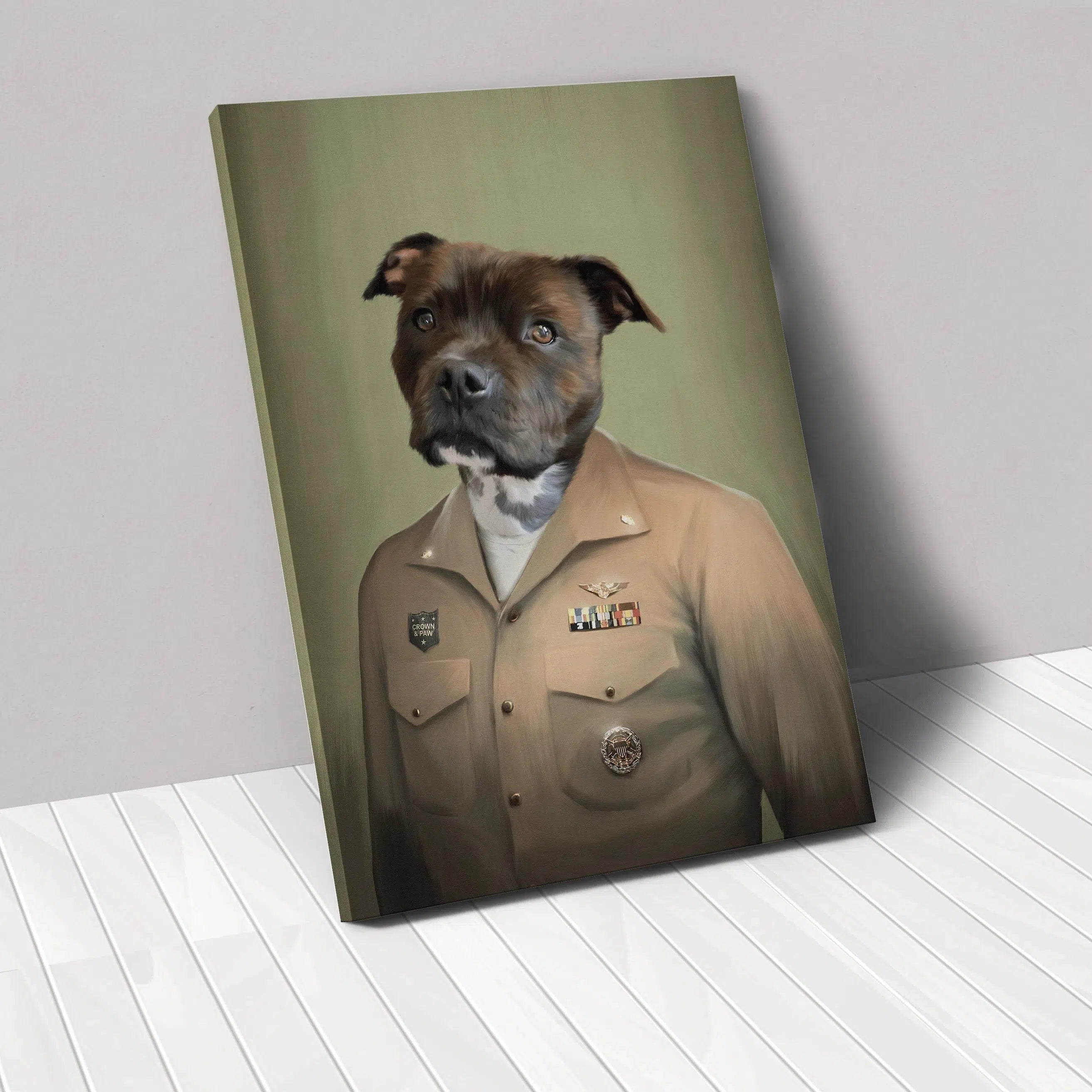 The Male Naval Officer - Custom Pet Canvas