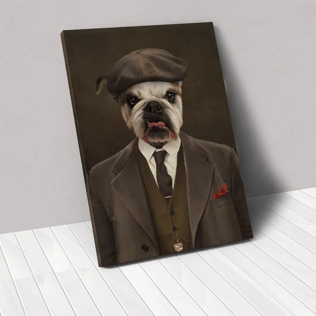 Crown and Paw - Canvas The British Gangster - Custom Pet Canvas