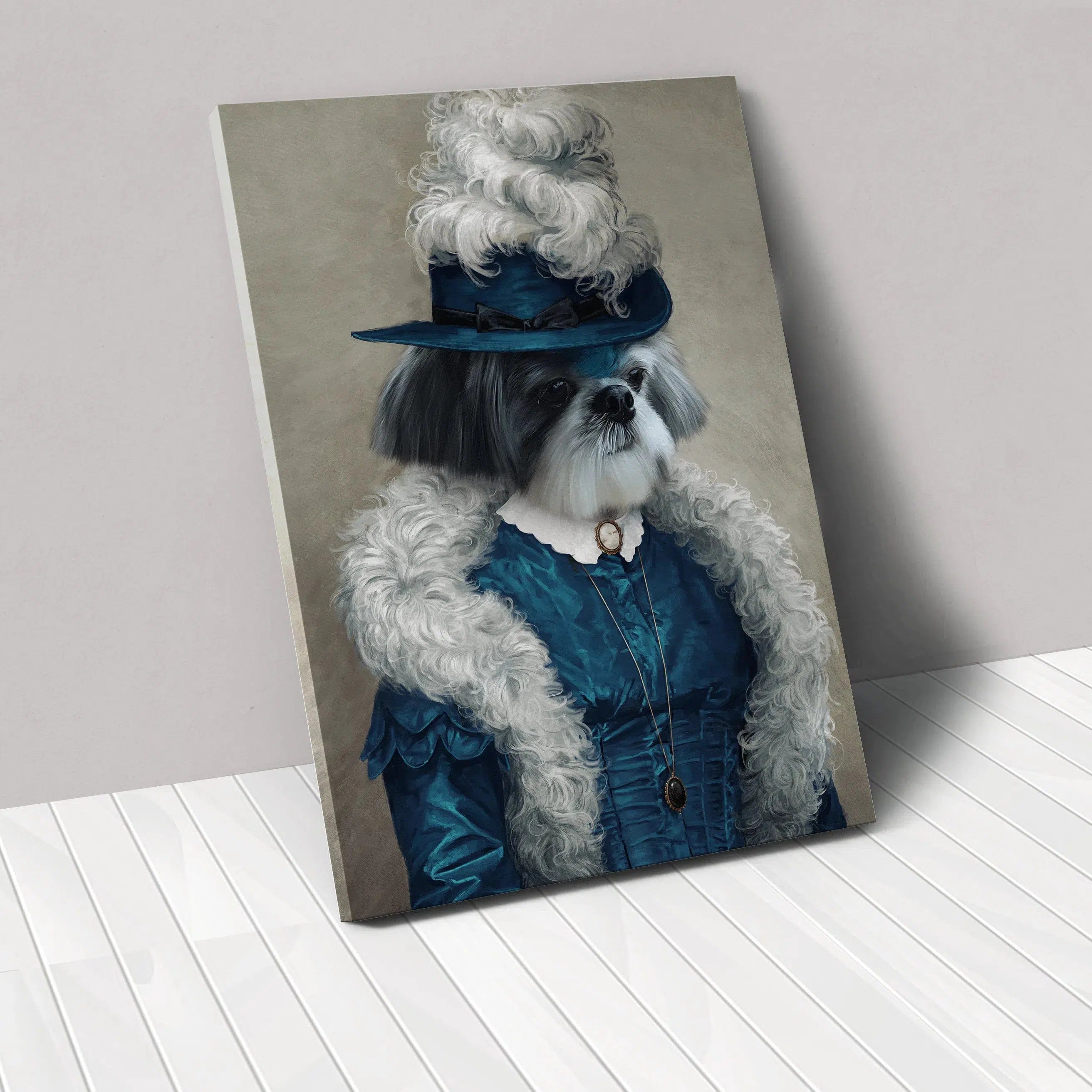 Crown and Paw - Canvas The Boa Lady - Custom Pet Canvas