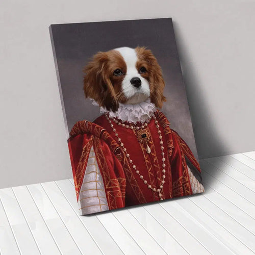 Crown and Paw - Canvas The Queen of Roses - Custom Pet Canvas