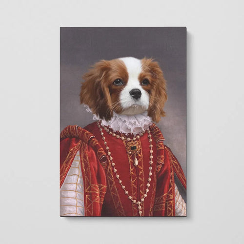 Crown and Paw - Canvas The Queen of Roses - Custom Pet Canvas