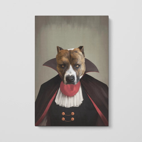 Crown and Paw - Canvas The Vampire - Custom Pet Canvas
