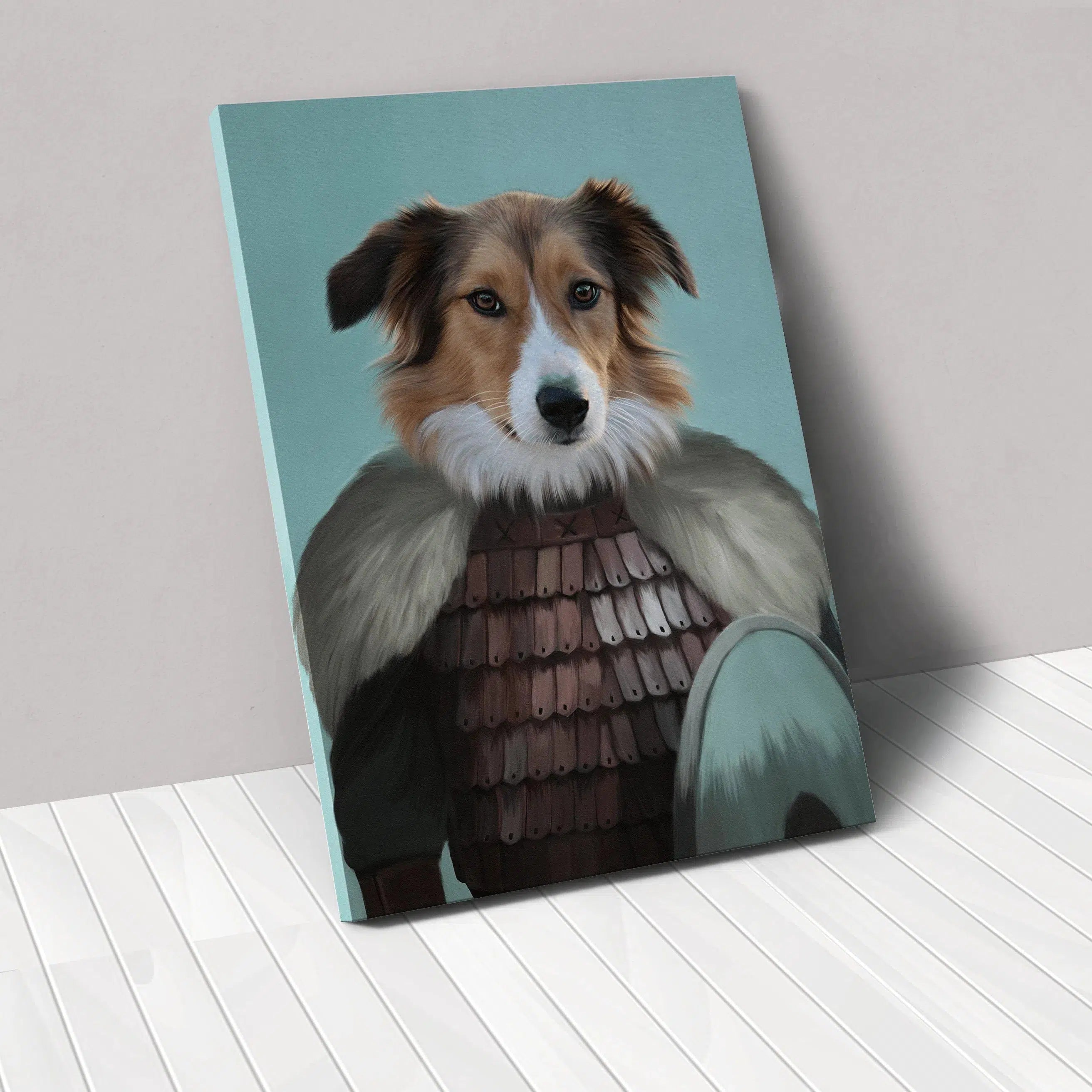 Crown and Paw - Canvas The Viking - Custom Pet Canvas