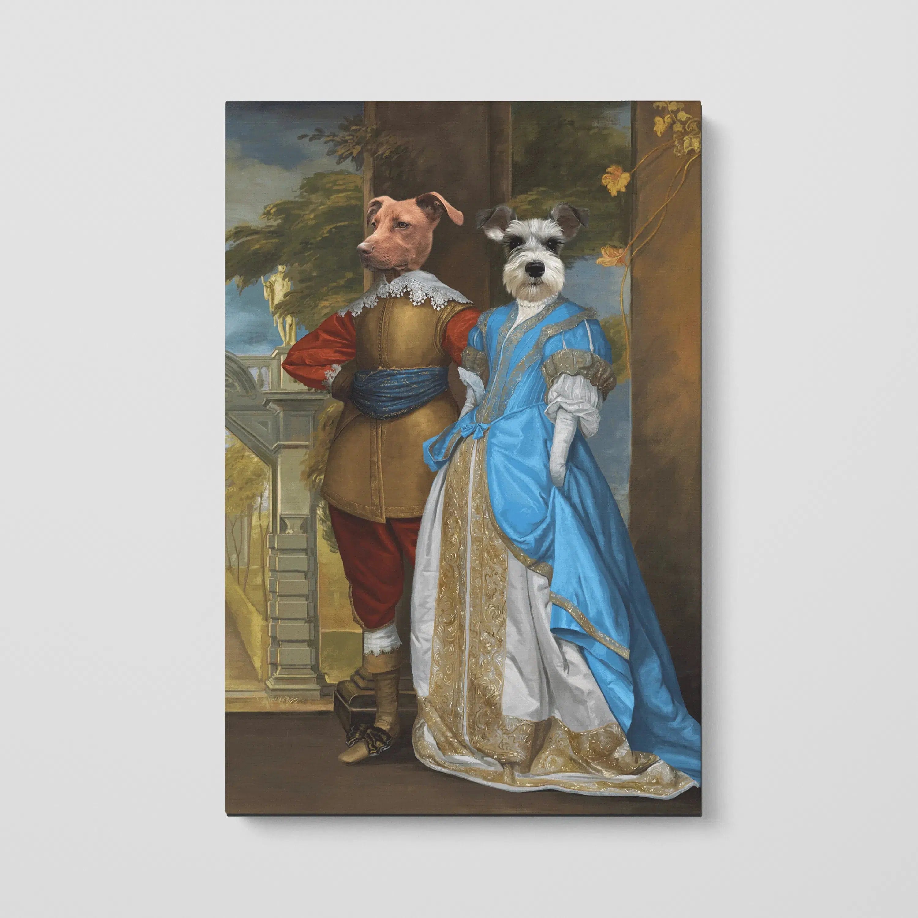 Crown and Paw - Canvas Fancy Date - Custom Pet Canvas