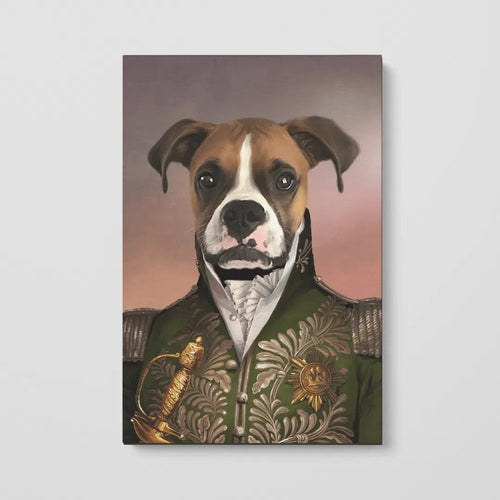 Crown and Paw - Canvas The Green General - Custom Pet Canvas
