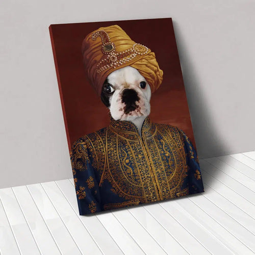 Crown and Paw - Canvas The Indian Raja - Custom Pet Canvas
