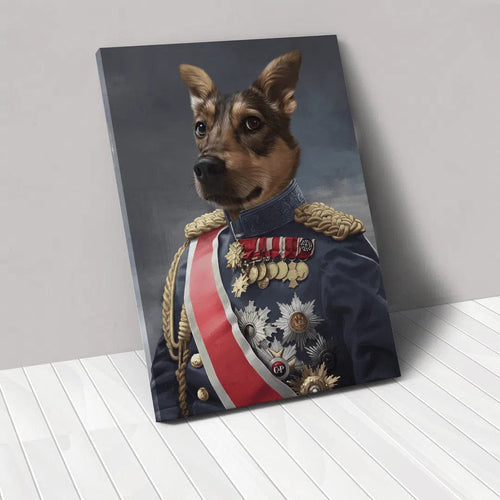 Crown and Paw - Canvas The Sergeant - Custom Pet Canvas