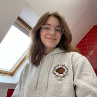 Custom Pet Face Fairy Lights Hoodie