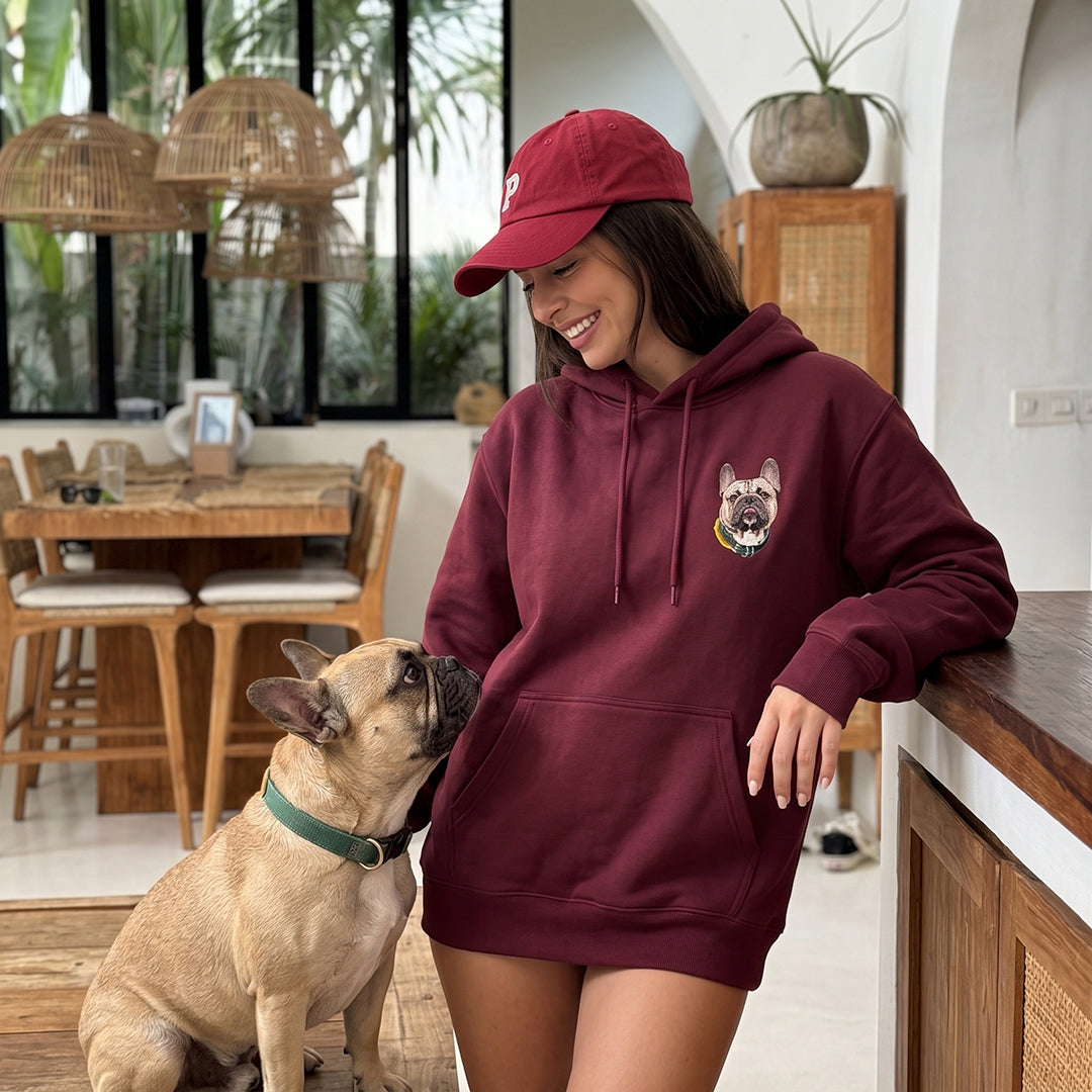 Custom Embroidered Pet Face Hoodie