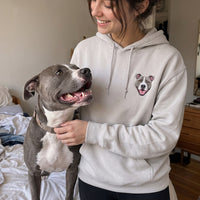 Custom Embroidered Pet Face Hoodie