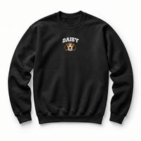 Custom Pet Face Embroidered College Sweatshirt