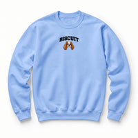 Custom Pet Face Embroidered College Sweatshirt