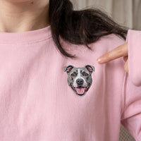 Custom Embroidered Pet Face Sweatshirt