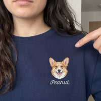 Custom Embroidered Pet Face Sweatshirt