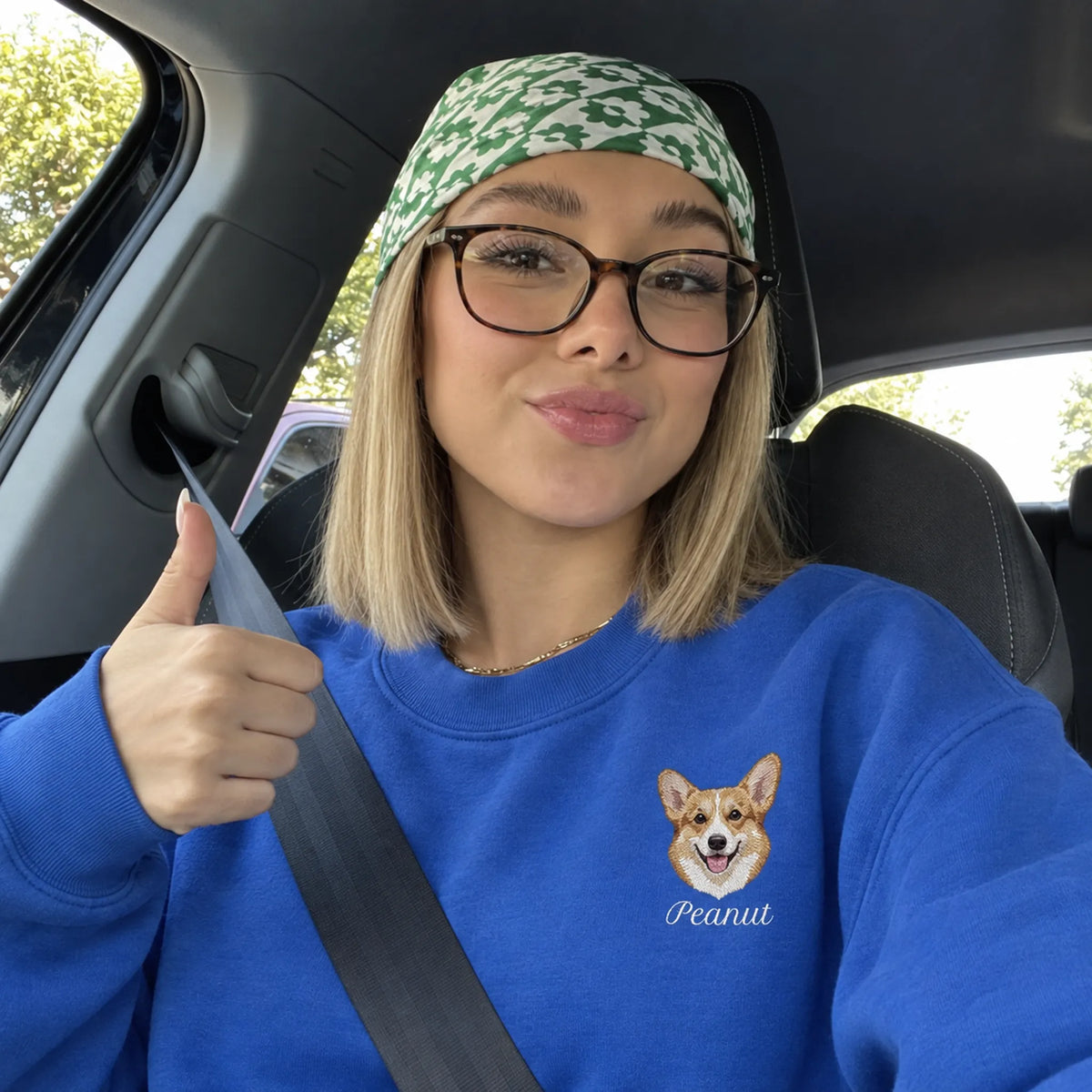Custom Embroidered Pet Face Sweatshirt