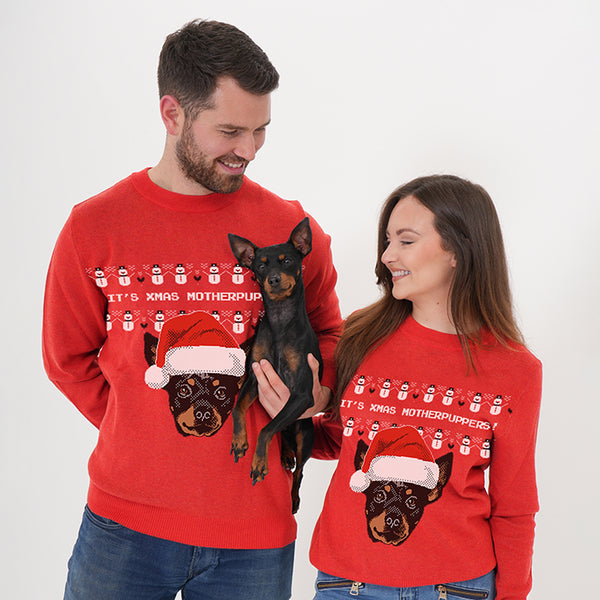 It's Christmas Motherpupper Sweater - Custom Christmas Knitwear