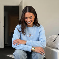 Custom Pet Memorial Sweatshirt with Embroidered Pet Portrait