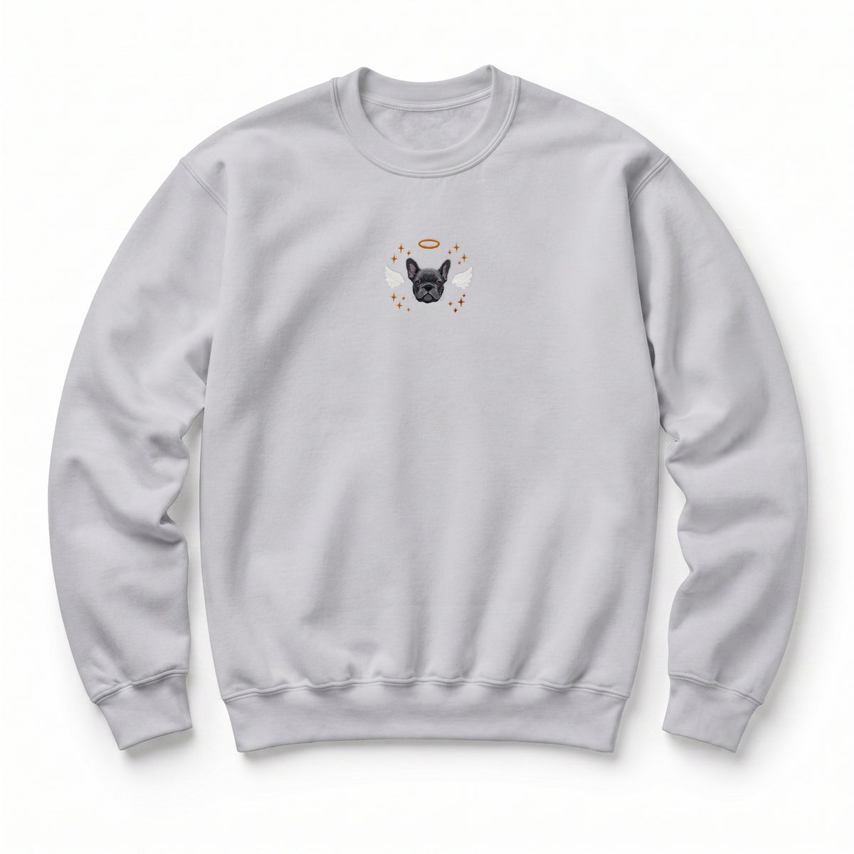 Custom Pet Memorial Sweatshirt with Embroidered Pet Portrait