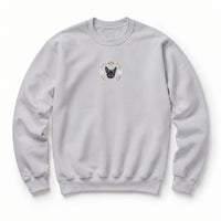 Custom Pet Memorial Sweatshirt with Embroidered Pet Portrait