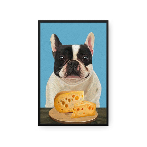 Crown and Paw - Framed Poster Custom Pet with Cheese Portrait - Framed Poster