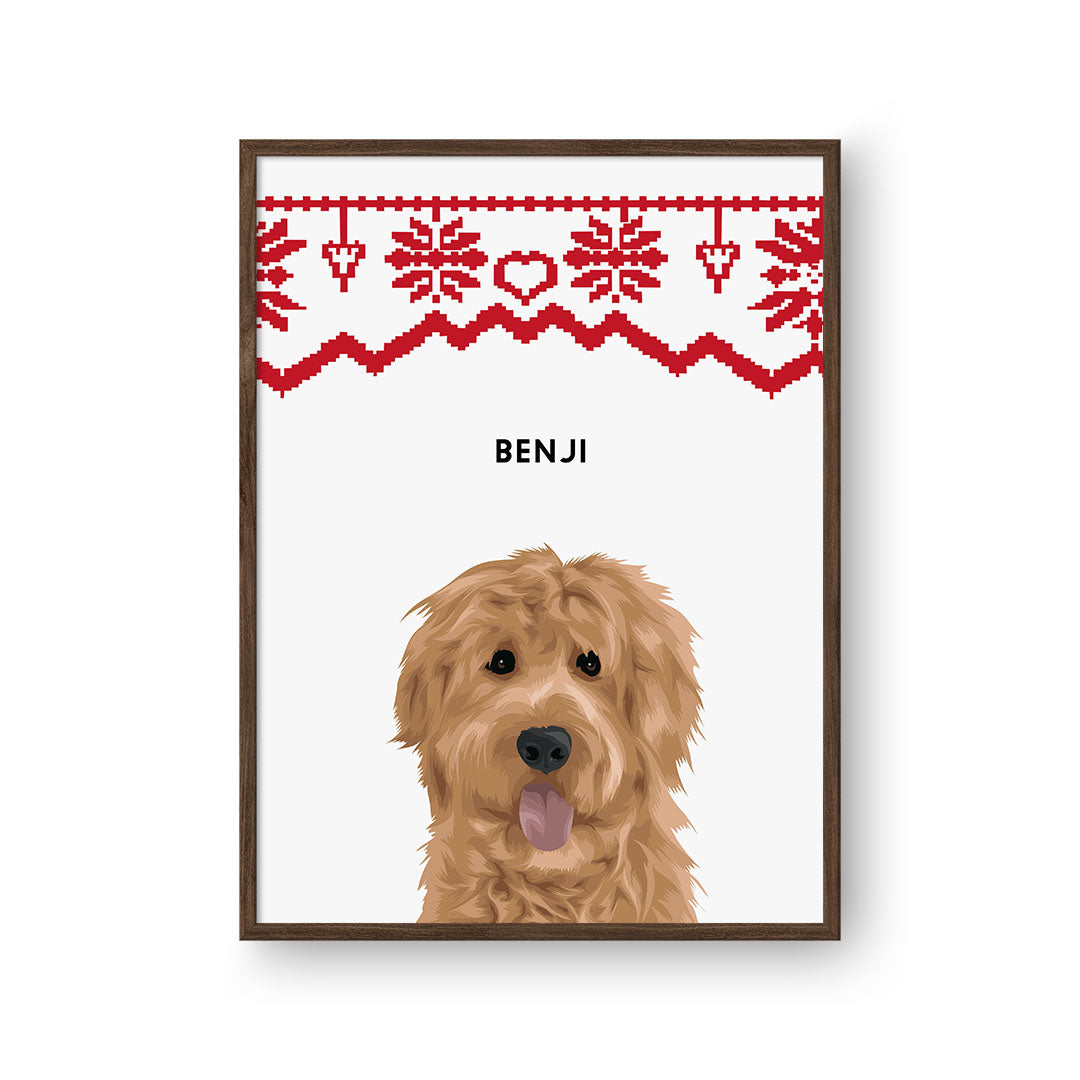 Christmas Pet Portrait - One Pet