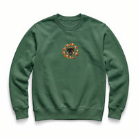 Custom Thanksgiving Embroidered Pet Face Organic Sweatshirt