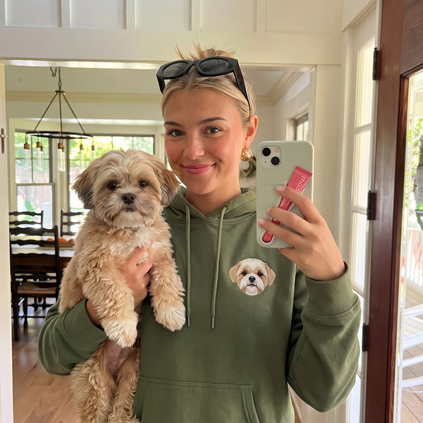 Custom Embroidered Pet Face Hoodie