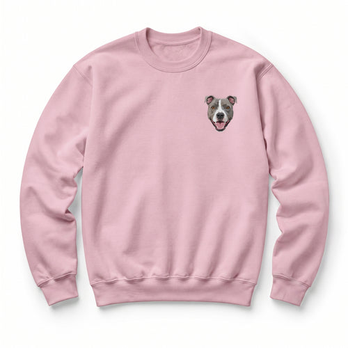 Custom Embroidered Pet Face Sweatshirt